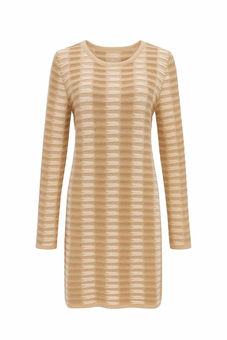 NEW ANNA CATE women's wells mini dress in khaki mix